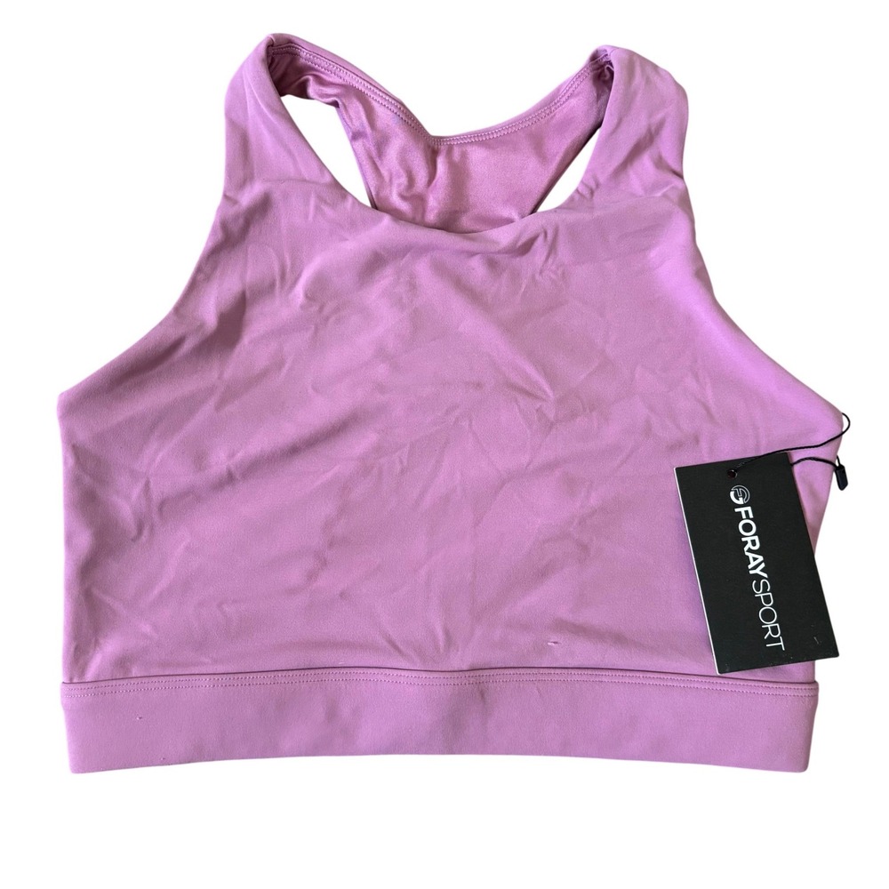 Foray Golf Sport Longline Fashion Bra Size S Pink Purple Orchid Mist Activewear